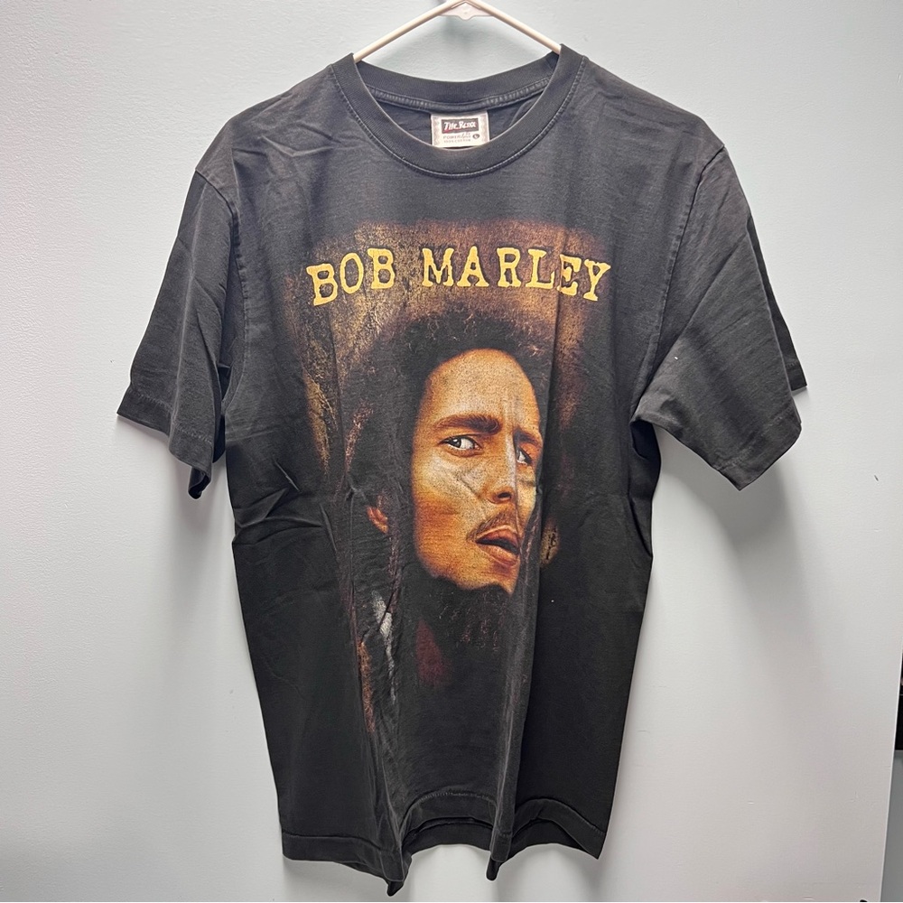 Vintage Bob Marley Single Stitch Large T-Shirt Wailers Reggae Band The Roxx Tag